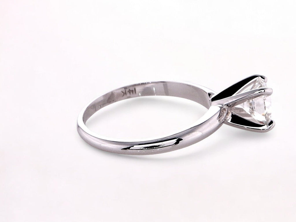 1 Carat Round Brilliant Lab Grown Diamond Solitaire Ring in 14K Gold - Rarest Jewelries