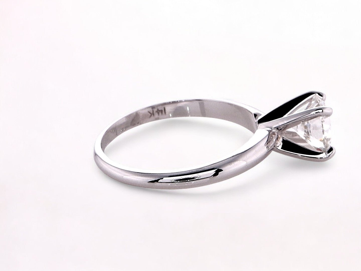 1 Carat Round Brilliant Lab Grown Diamond Solitaire Ring in 14K Gold - Rarest Jewelries