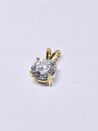 1.09 Carat Brilliant Round Lab Grown Diamond Pendant in 14K Gold - Rarest Jewelries