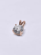 1.09 Carat Brilliant Round Lab Grown Diamond Pendant in 14K Gold - Rarest Jewelries