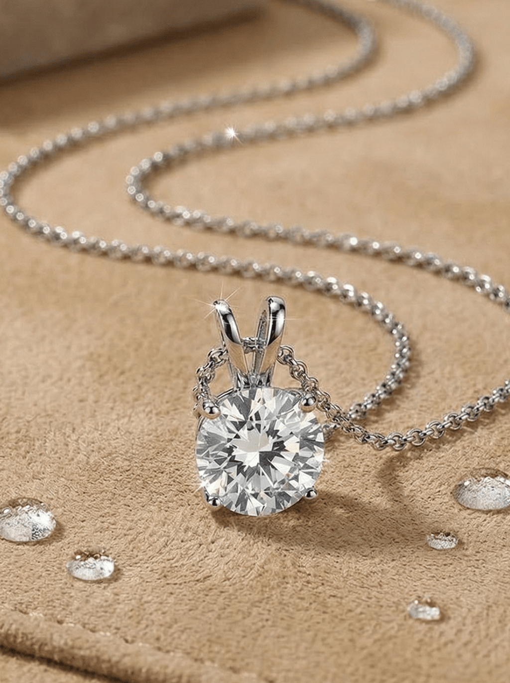 1.98 Carat Brilliant Round Lab Grown Diamond Pendant in 14K Gold - Rarest Jewelries