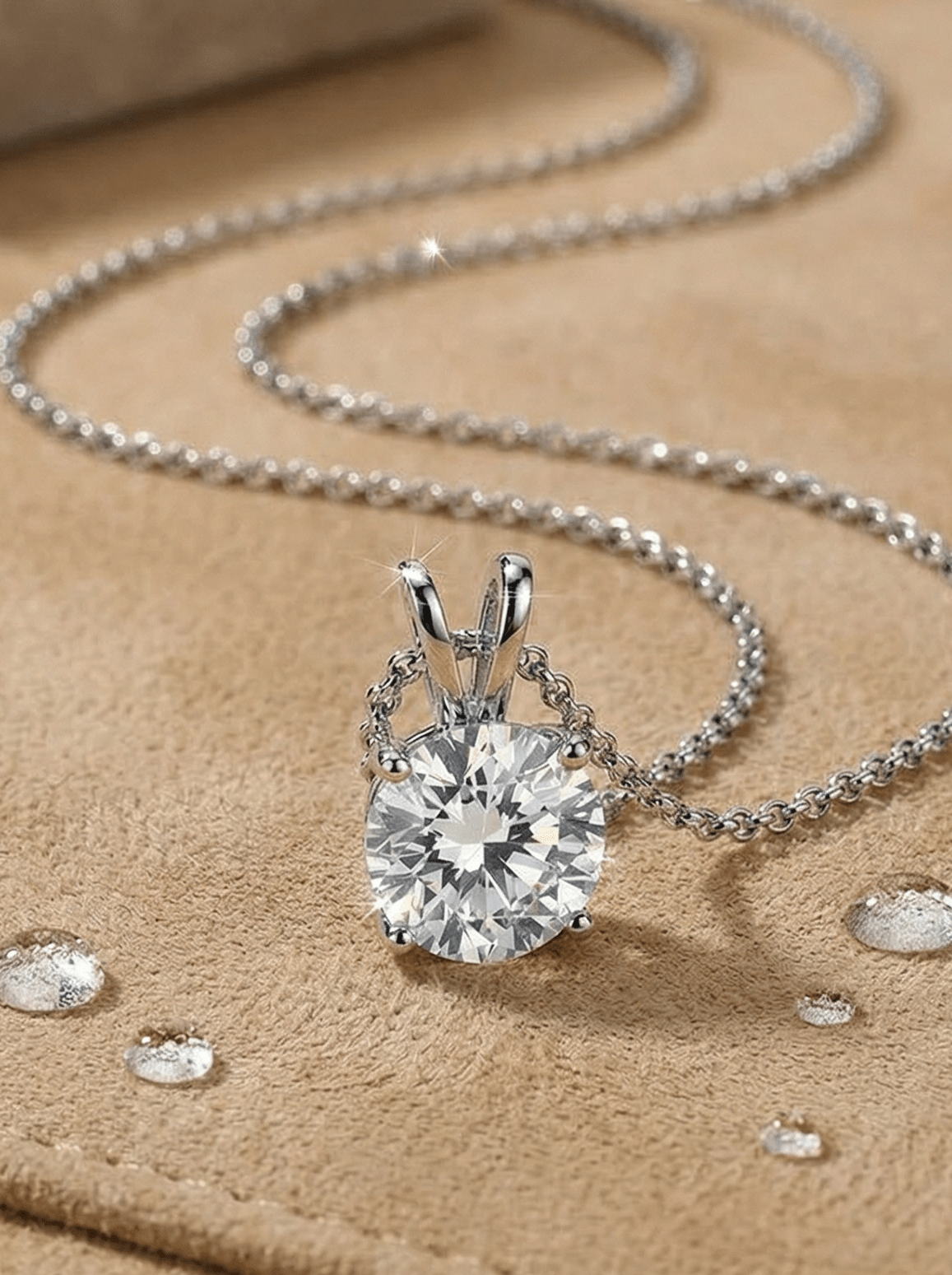 1.98 Carat Brilliant Round Lab Grown Diamond Pendant in 14K Gold - Rarest Jewelries