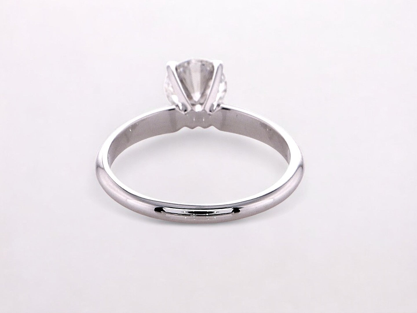 1 Carat Round Brilliant Lab Grown Diamond Solitaire Ring in 14K Gold