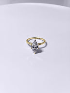 2 Carat Marquise Cut Lab Grown Diamond Solitaire Engagement Ring in 14K Gold - Rarest Jewelries