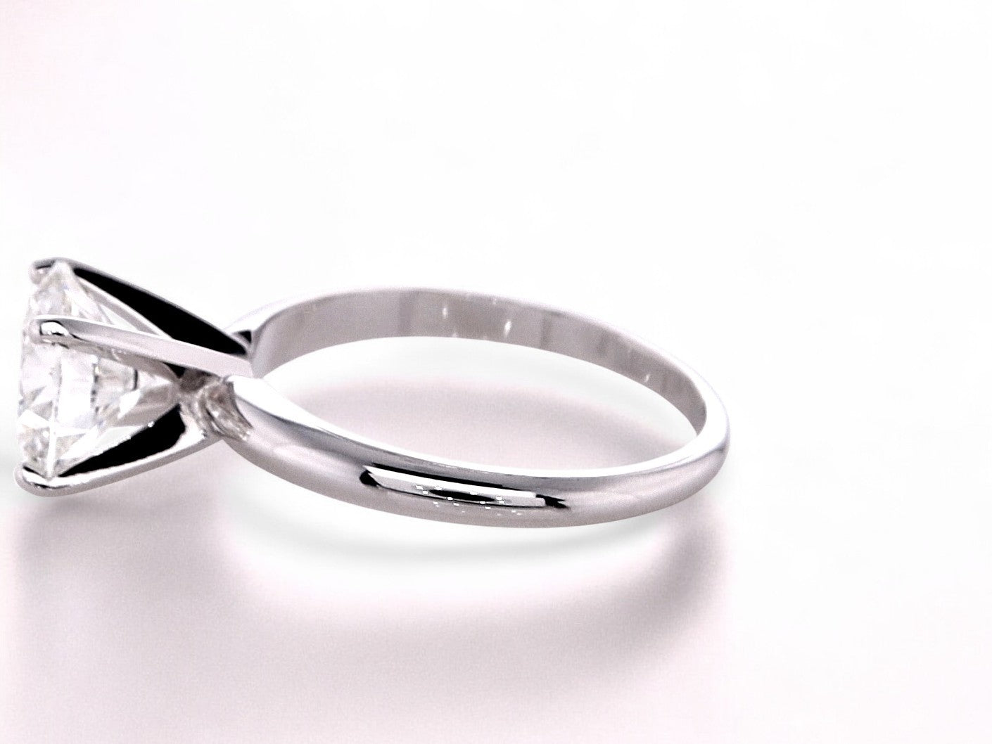 2 Carat Round Brilliant Lab Grown Diamond Solitaire Ring in 14K Gold - Rarest Jewelries