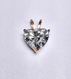 2.01 Carat Heart Shape Cut Lab Grown Diamond Pendant in 14K Gold - Rarest Jewelries