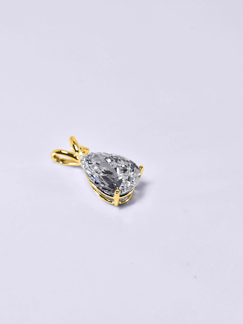 2.01 Carat Pear Shape Cut Lab Grown Diamond Pendant in 14K Gold - Rarest Jewelries