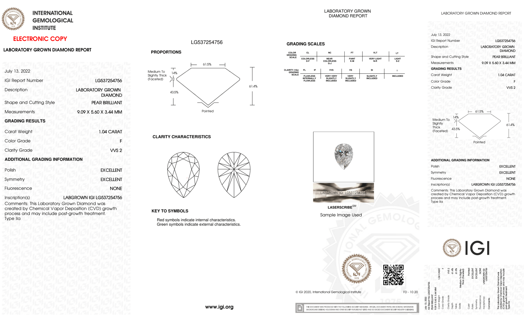 2.01 Carat Pear Shape Cut Lab Grown Diamond Pendant in 14K Gold - Rarest Jewelries