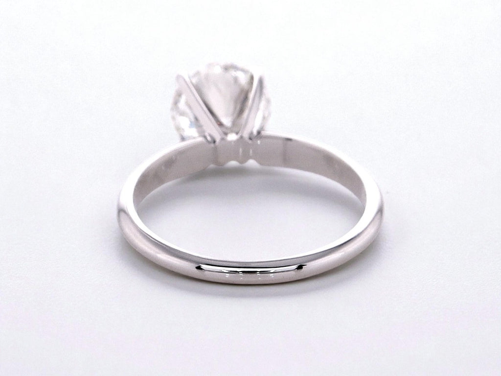 2 Carat Round Brilliant Lab Grown Diamond Solitaire Ring in 14K Gold
