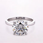 3 Carat Round Brilliant Lab - Grown Diamond Solitaire Ring in 14K Gold - Rarest Jewelries