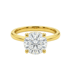 3 Carat Round Brilliant Lab - Grown Diamond Solitaire Ring in 14K Gold - Rarest Jewelries