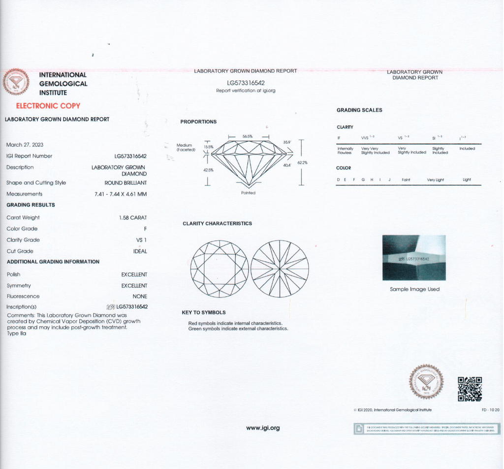 3 Carat Round Brilliant Lab Grown Diamond Stud Earrings in 14K Gold - Rarest Jewelries