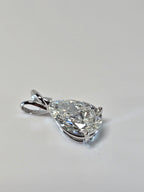 3.01 Carat Pear Shape Cut Lab Grown Diamond Pendant in 14K Gold - Rarest Jewelries
