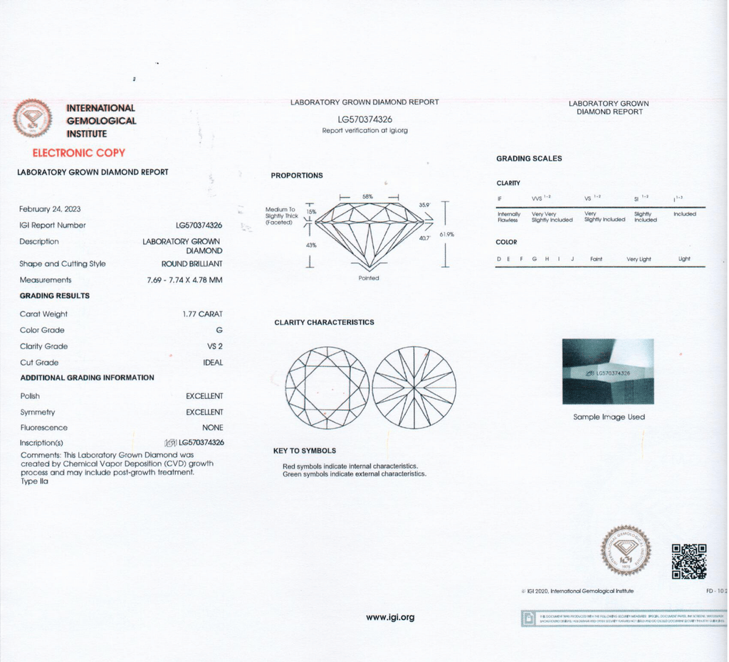3.5 Carat Round Brilliant Lab Grown Diamond Stud Earrings in 14K Gold - Rarest Jewelries