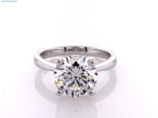 front view of solitaire ring