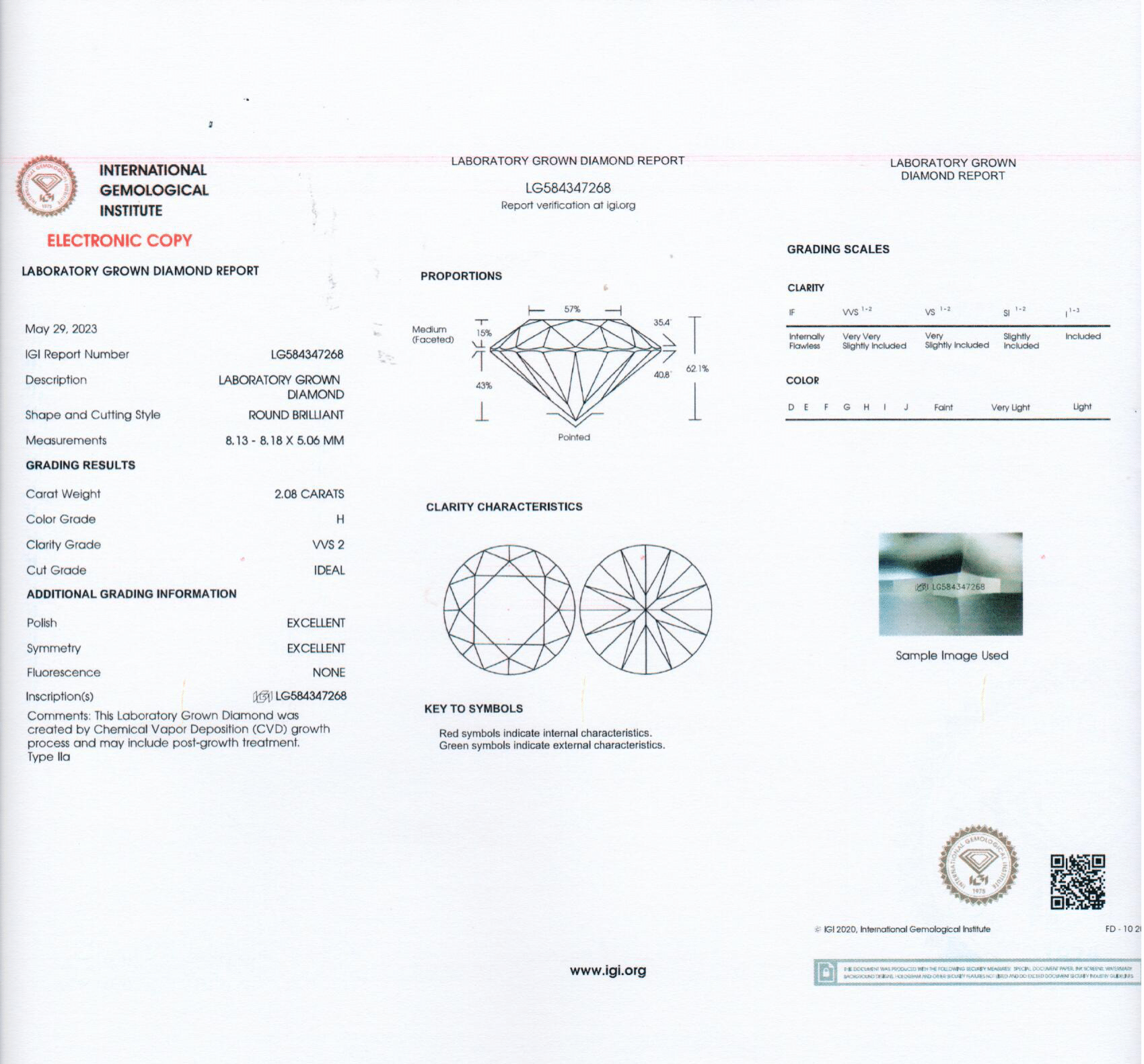 4 Carat Forever Round Brilliant Lab Grown Diamond Stud Earrings in 14K Gold - Rarest Jewelries