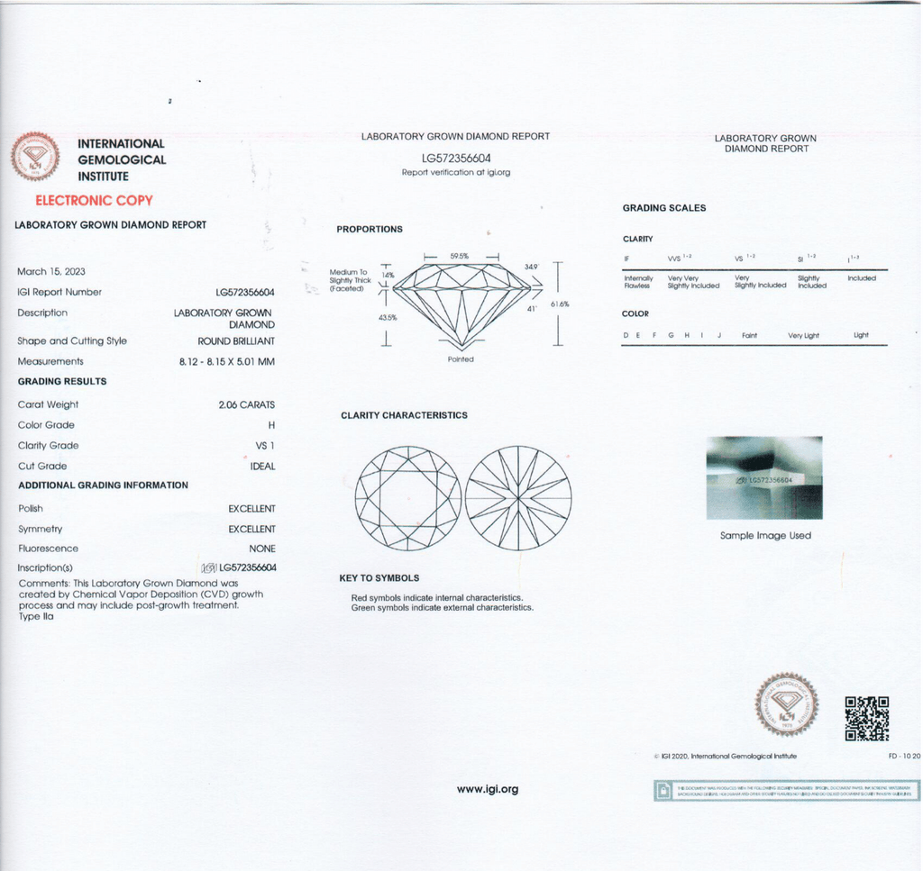 4 Carat Forever Round Brilliant Lab Grown Diamond Stud Earrings in 14K Gold - Rarest Jewelries