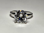 5.01 Carat Round Brilliant Lab Grown Diamond Engagement Solitaire Ring in 14K Gold - Rarest Jewelries