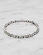 7.5 Ctw Lab Grown Diamond Round Tennis Bracelet in 14K Gold - Rarest Jewelries