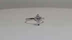 1.07 Carat Pear Cut Lab Grown Diamond Engagement Promise Ring in 14K Gold
