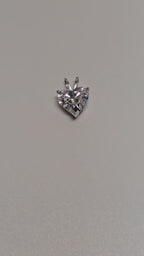 2.01 Carat Heart Shape Cut Lab Grown Diamond Pendant in 14K Gold